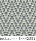 Geometric zigzag seamless pattern. Vector 64442831
