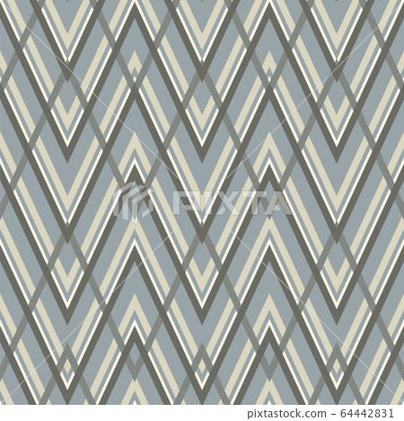 Geometric zigzag seamless pattern. Vector Geometric zigzag seamless pattern. Vector 64442831