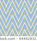 Geometric zigzag seamless pattern. Vector 64442832