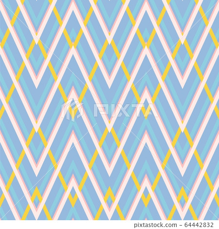 Geometric zigzag seamless pattern. Vector Geometric zigzag seamless pattern. Vector 64442832