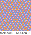 Geometric zigzag seamless pattern. Vector 64442833