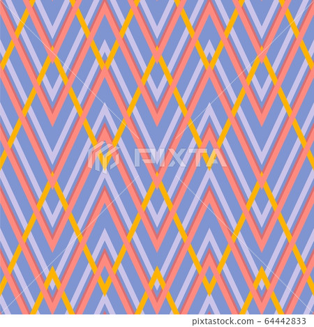 Geometric zigzag seamless pattern. Vector Geometric zigzag seamless pattern. Vector 64442833