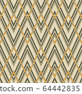 Geometric zigzag seamless pattern. Vector 64442835