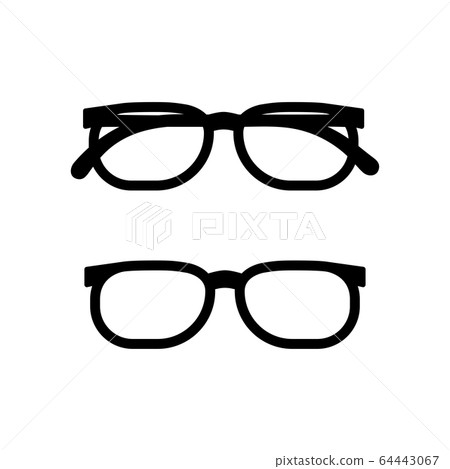 Glasses icon isolated. Vector Illustration on the white background. 64443067