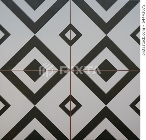 tiles with geometric pattern, square shape, four in one tiles with geometric pattern, square shape, four in one 64443075