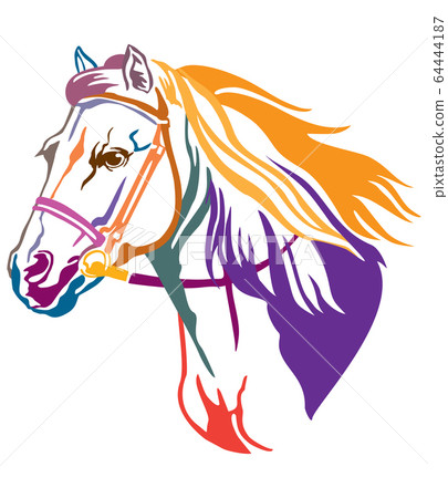 Colorful decorative horse 9 Colorful decorative horse 9 64444187
