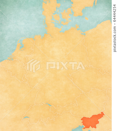 Map of Germany - Slovenia 64444254