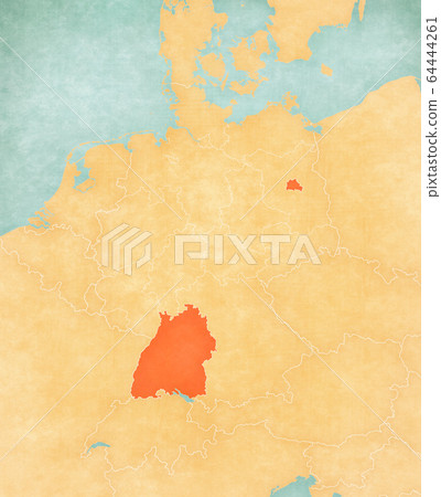 Map of Germany - Berlin and Baden-Wurttemberg Map of Germany - Berlin and Baden-Wurttemberg 64444261