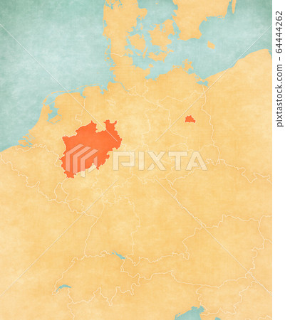 Map of Germany - Berlin and North Rhine-Westphalia 64444262