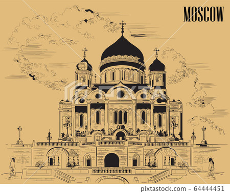 Vector beige Moscow-10 Vector beige Moscow-10 64444451
