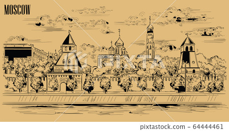 Vector beige Moscow-5 Vector beige Moscow-5 64444461