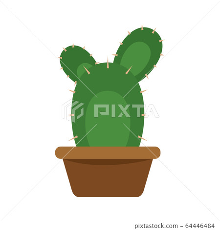 Cactus icon in a pot plant Cactus icon in a pot plant 64446484