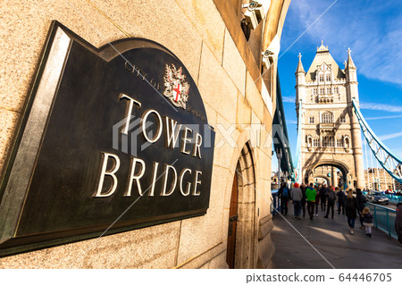 Tower Bridge in London, UK, United Kingdom. Tower Bridge in London, UK, United Kingdom. 64446705