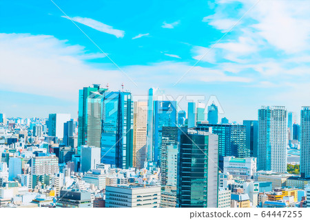 東京動畫風格的城市風光 64447255