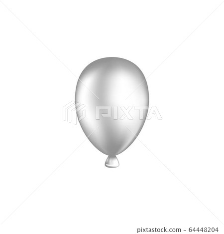 balloon white vector illustration. isolated on - Stock Illustration ...