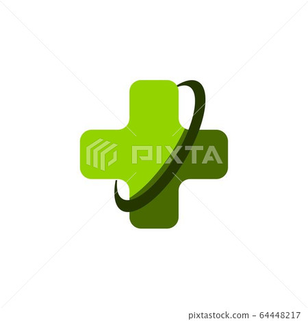 cross medical healthy logo design. vector 64448217