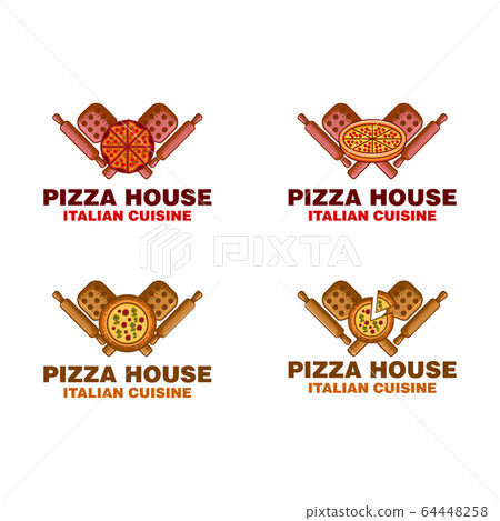 Vintage Retro Pizza badge, Hot pizza Logo vector 64448258