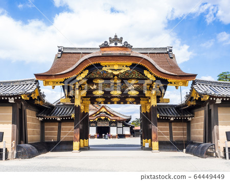 Kyoto Nijo castle Kamon gate 64449449