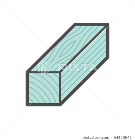 Wood floor construction material vector icon 64450645
