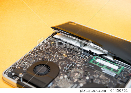 Laptop computer Battery Expansion Repair Replacement Precision equipment Electronic equipment Lithium ion battery Rechargeable battery Danger 64450761