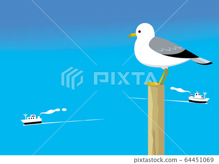 Hot summer greeting card background material 64451069