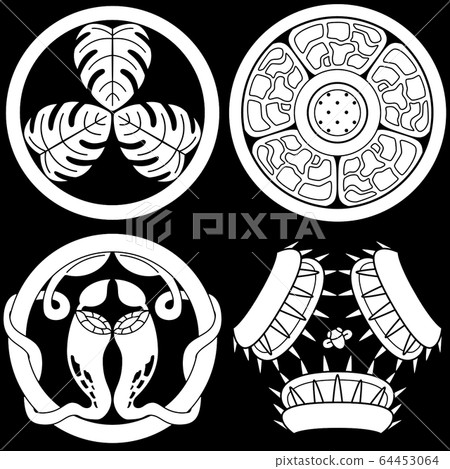 Family crest style illustration Overseas plants carnivorous 64453064
