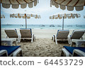 Mattress on the beach in Koh Samet 64453729