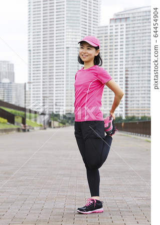 Walking jogging running 64454904