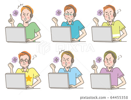 PC Headphones Angry young men plain clothes set PC Headphones Angry young men plain clothes set 64455358