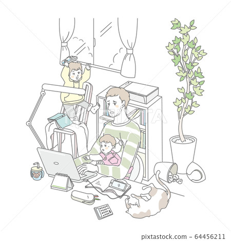 Telework father 64456211