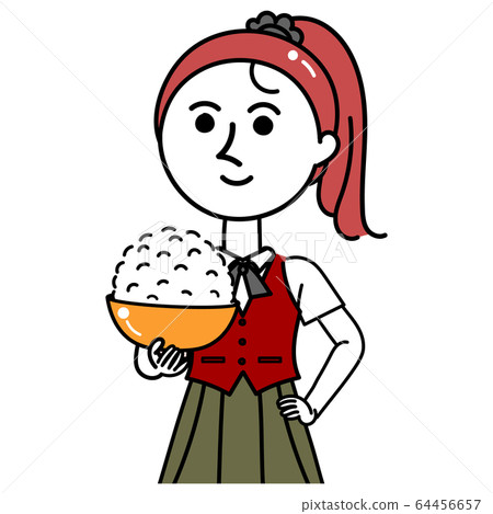 Girl with rice 64456657