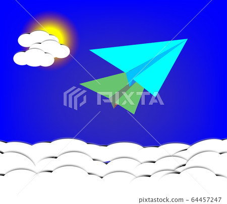 Paper rocket dash towards the goal Paper rocket dash towards the goal 64457247