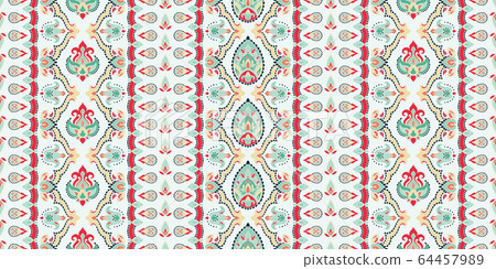 Rectangular seamless Boho Print vector design for Rectangular seamless Boho Print vector design for 64457989