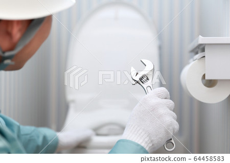 Worker (vendor maintenance repair building construction business copy space on-site supervision work glove glove) 64458583