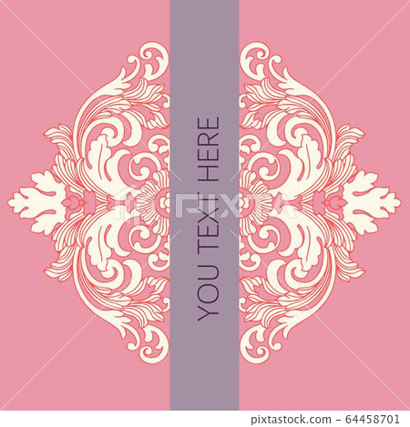 抽像美麗的複古巴洛克佩茲利元素 抽像美麗的複古巴洛克佩茲利元素 64458701