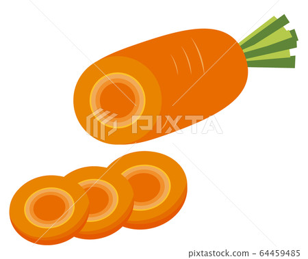 胡蘿蔔蔬菜圖矢量 胡蘿蔔蔬菜圖矢量 64459485