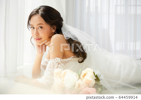美麗的女人新娘新娘新娘禮服模特人圖材料 美麗的女人新娘新娘新娘禮服模特人圖材料 64459914