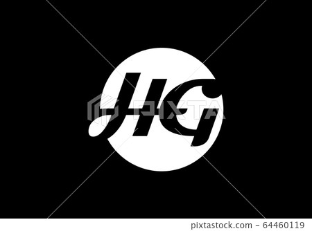 Initial Monogram Letter HG Logo Design Vector Template. HG Letter Logo Design 64460119