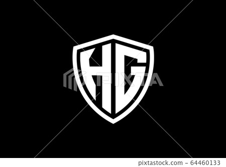 Initial Monogram Letter HG Logo Design Vector Template. HG Letter Logo Design 64460133