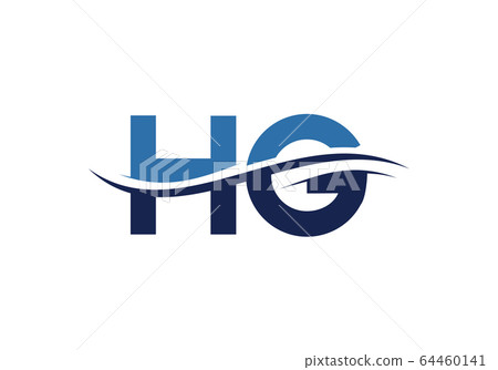Initial Monogram Letter HG Logo Design Vector Template. HG Letter Logo Design 64460141