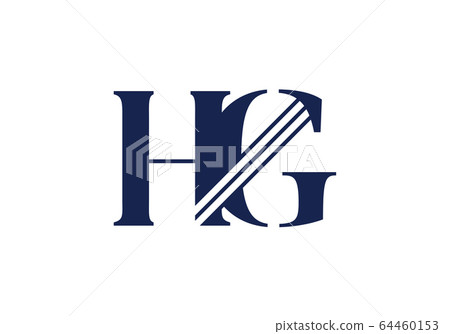 Initial Monogram Letter HG Logo Design Vector Template. HG Letter Logo Design Initial Monogram Letter HG Logo Design Vector Template. HG Letter Logo Design 64460153