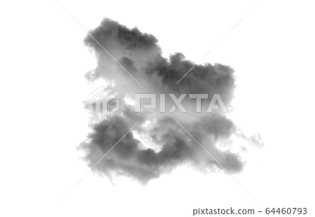 white cloud Isolated on white background,Smoke 64460793