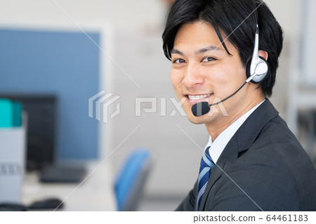 Businessman operator office business image 64461183