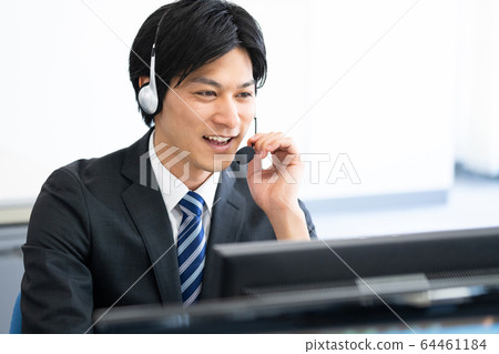 Businessman operator office business image 64461184