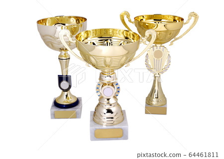 Three golden cups 64461811