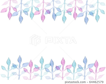 Refreshing leaf branch frame 64462579
