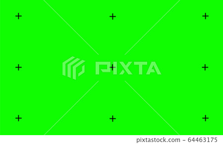 vector illustration of green screen background, VFX motion tracking markers. Art design green screen backdrop template. Abstract concept video footage replacement tracking markers element vector illustration of green screen background, VFX motion tracking markers. Art design green screen backdrop template. Abstract concept video footage replacement tracking markers element 64463175
