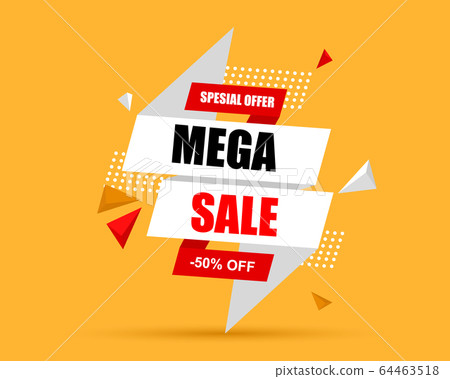 Mega sale banner 64463518