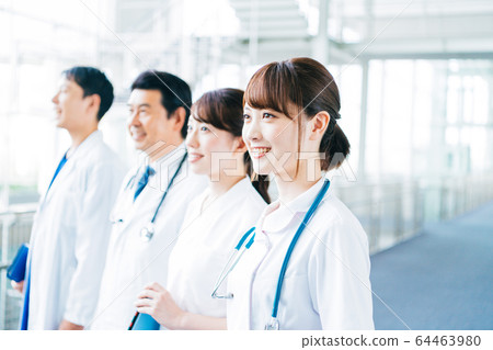 White coat medical treatment 64463980