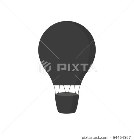 hot air balloon icon isolated on white background - Stock Illustration ...